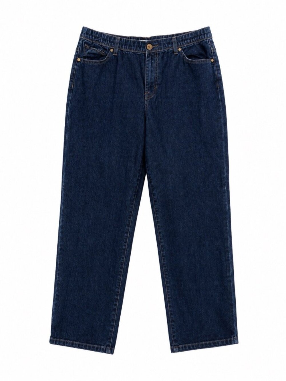 Style & Co Straight Leg Jeans Mid Rise Women Blue Size 14 Short